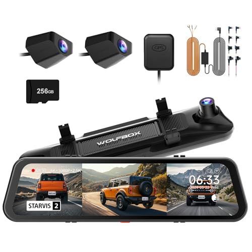 WOLFBOX G900 ミラー型4K＋2.5K 前後カメラ ドライブレコーダー Amazon.com: WOLFBOX G900 Tripro Bumper & USB C 4A Acc Hardwire Kit
