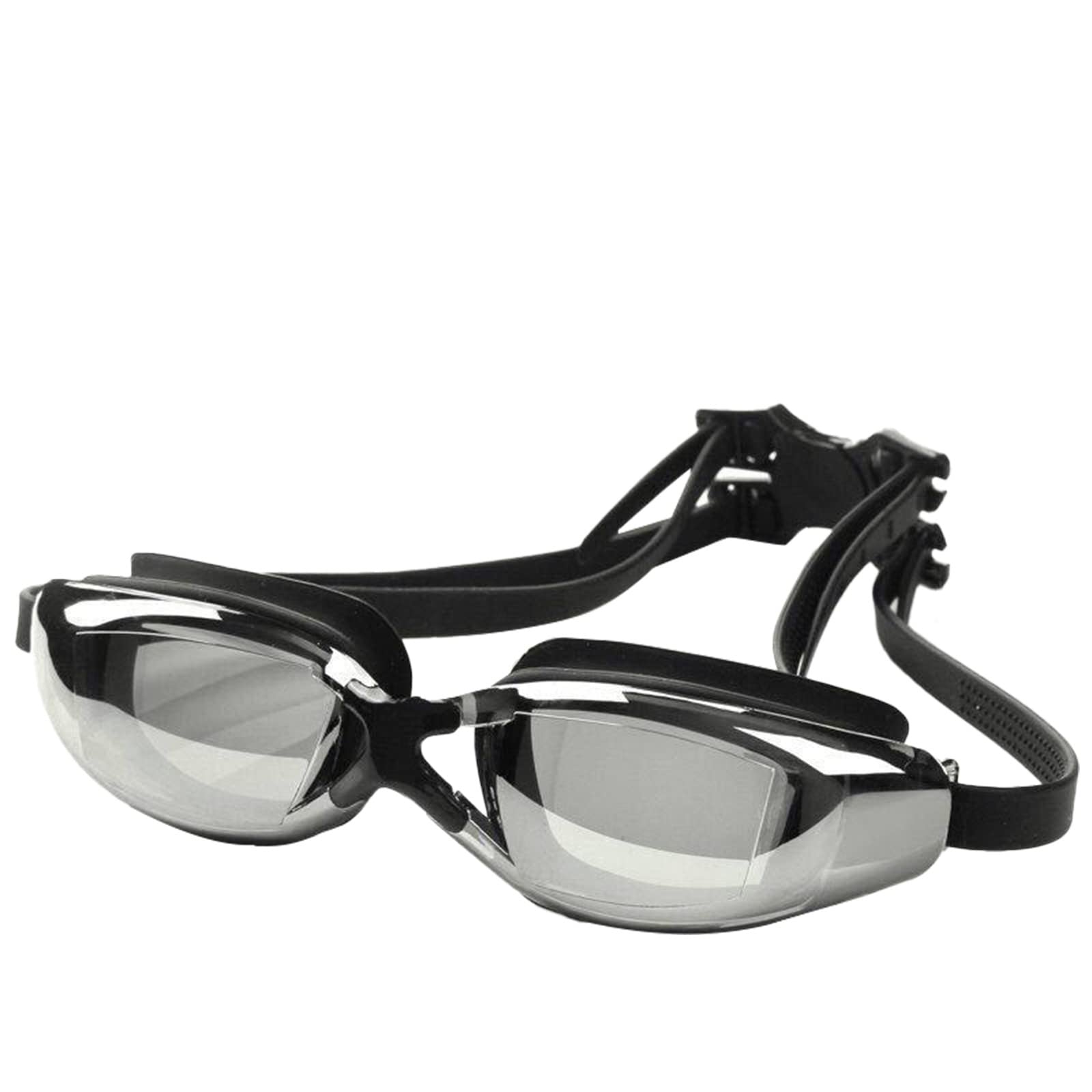Swimming Goggles Fog Wide Comfort Fit for Adults Kids Swim Gear (Black, One Size) — image 1