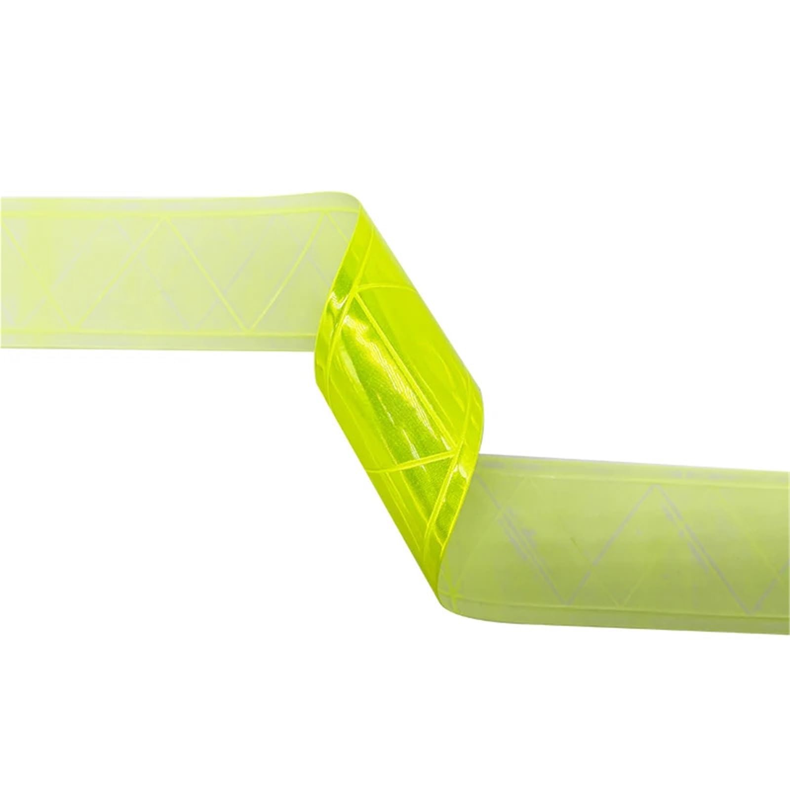 Cinta Reflectante Cinta de PVC reflectante microprismática en forma W | Advertencia colorida cosiendo en la tapa de la bolsa de ropa(White,5 Meters)