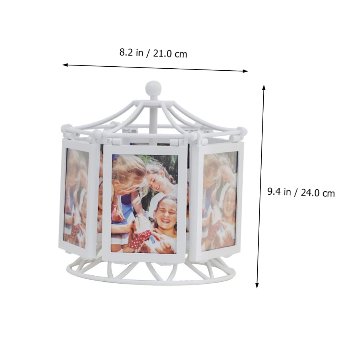 Rotierender Bilderrahmen Drehung Tischdeko Für Fotos Getrocknete Blumen Und Pflanzen Geschenk Für Hochzeit Geburtstag Und Weihnachten Stilvolle Wohnaccessoires Zur Verschönerung Ih