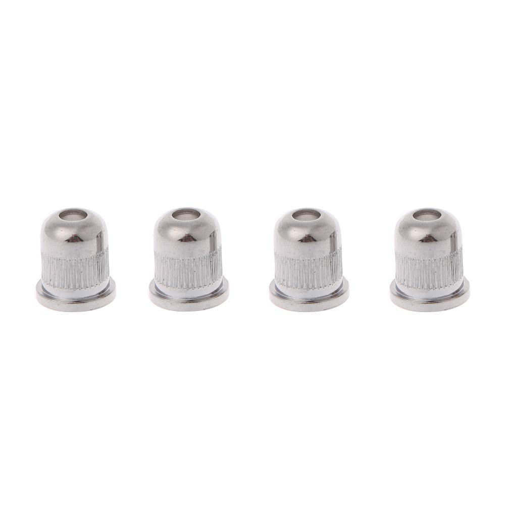 SHESSTILL 4 Pcs Electric Bass Guitar String Mounting Ferrules Bushing For Thru Body Parts