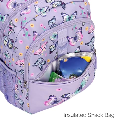 Choco Mocha Dinosaur Backpack for Girls, Toddler Backpack for Little Girls Age 3 4, Kids Small Backpacks School Bag 12 Inch, Pink4