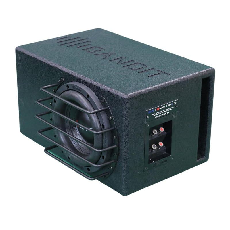 DEEJAY LED BANDIT8 Despacito Single 8-inch Subwoofer in A Box Cabinet 750 Wrms 1500 Watts Peak with Grill Guard and Two Voice Coils 2 ohms Each