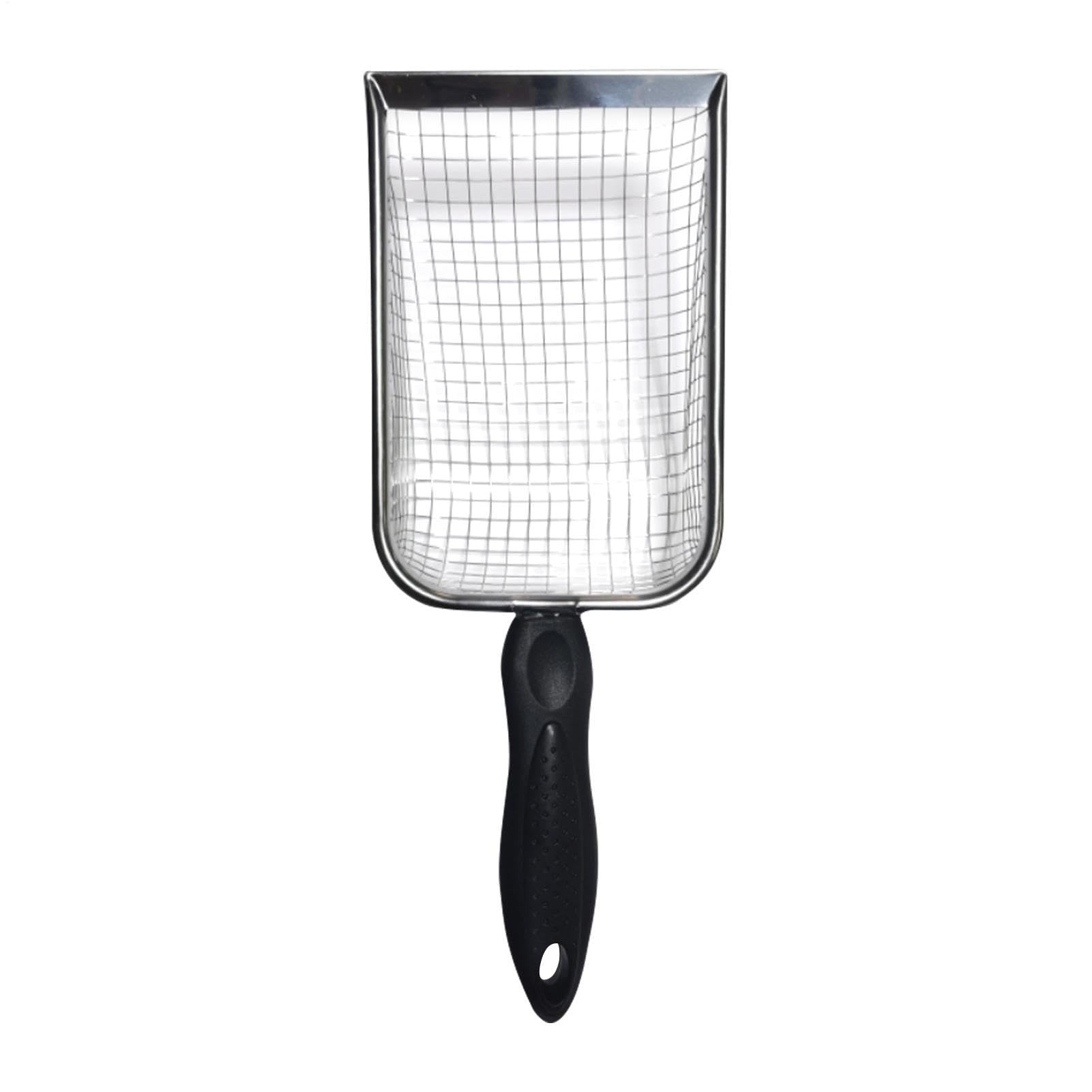 Paodduk Reptile Sand Scoop Shovel, Cat Litter Scoop Metal Small Holes, Stainless Steel Cat Litter Scoops, Fine Mesh Metal Substrate For Lizard Gecko Snake