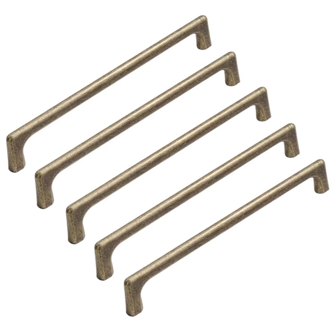 TYYCKJ 5 Pack Door Handle Pull Cabinet Pulls Handles, Solid Aluminum Alloy Door Handle for Cabinet Wardrobe Knob, Closet Door Pulls, Drawer Hardware Kitchen Handles with Screws