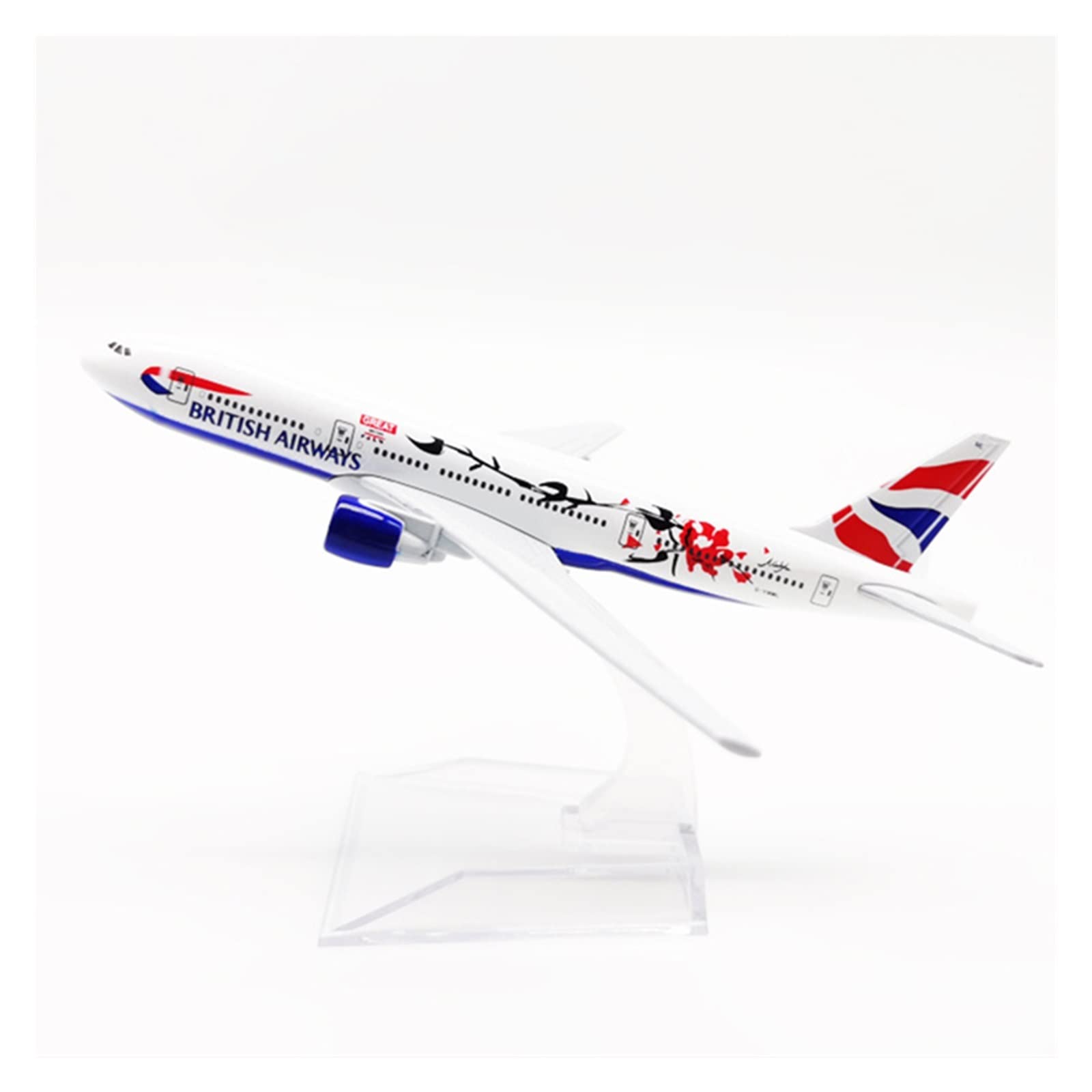 Feng Shui， 16CM samolot nadający się do Boeing B777 ze stopu śliwki odlewany ciśnieniowo zabawkowy Model samolot prezent kolekcja wystawowa Hobby zestaw do gier