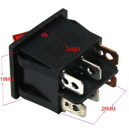 AERZETIX: 5x Pulsante interruttore bilanciere