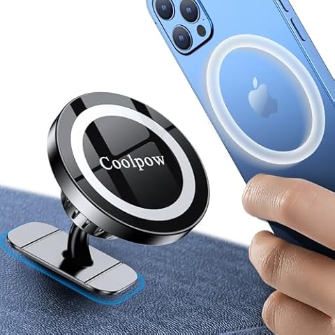 for iPhone MagSafe Car Mount Dashboard【Stronger Magnets】 Magnetic Phone Holder for Car Dash【Hands Free 】 Magsafe car holder for Car Fit iPhone 15 14 13 12 Pro Max Plus Mini Mag Safe Case &Cell Phone Cover