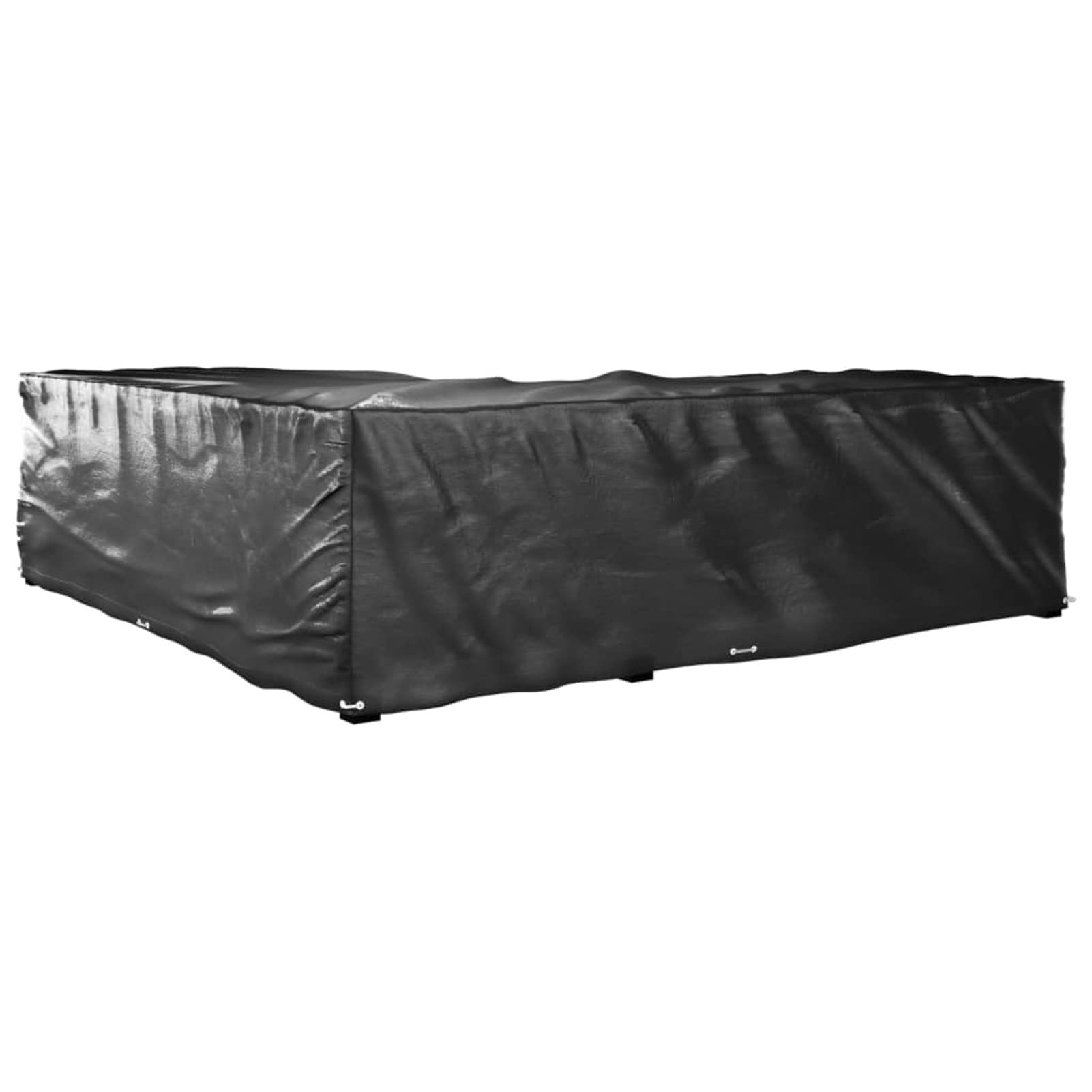 ShGaxin Pokrowiec na salon ogrodowy w kształcie litery L 16 oczek 250 x 250 x 70 cm, salon na zewnątrz, meble ogrodowe do salonu, zewnętrzne meble balkonowe