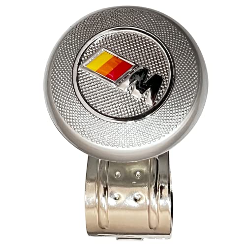 Oshotto Steering Wheel Power Handle Spinner Knob - Universal Steering Wheel Fit for All Cars - Steering Wheel Knob Spinner (Silver)