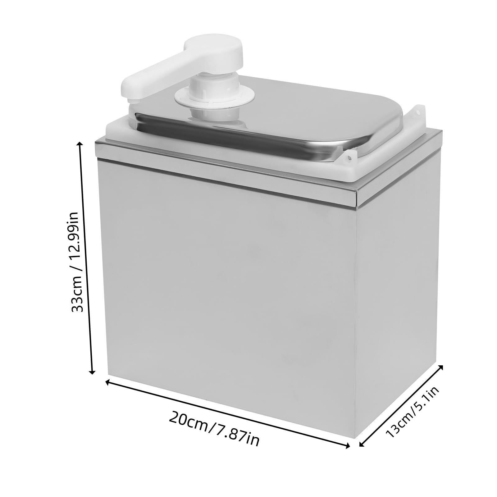 Dispensador de salsas de una sola cabeza de acero inoxidable, bomba de salsa de 2 litros, dispensador de salsa, dispensador de mostaza, dispensador de salsa, dispensador de salsa, dispensador de salsa