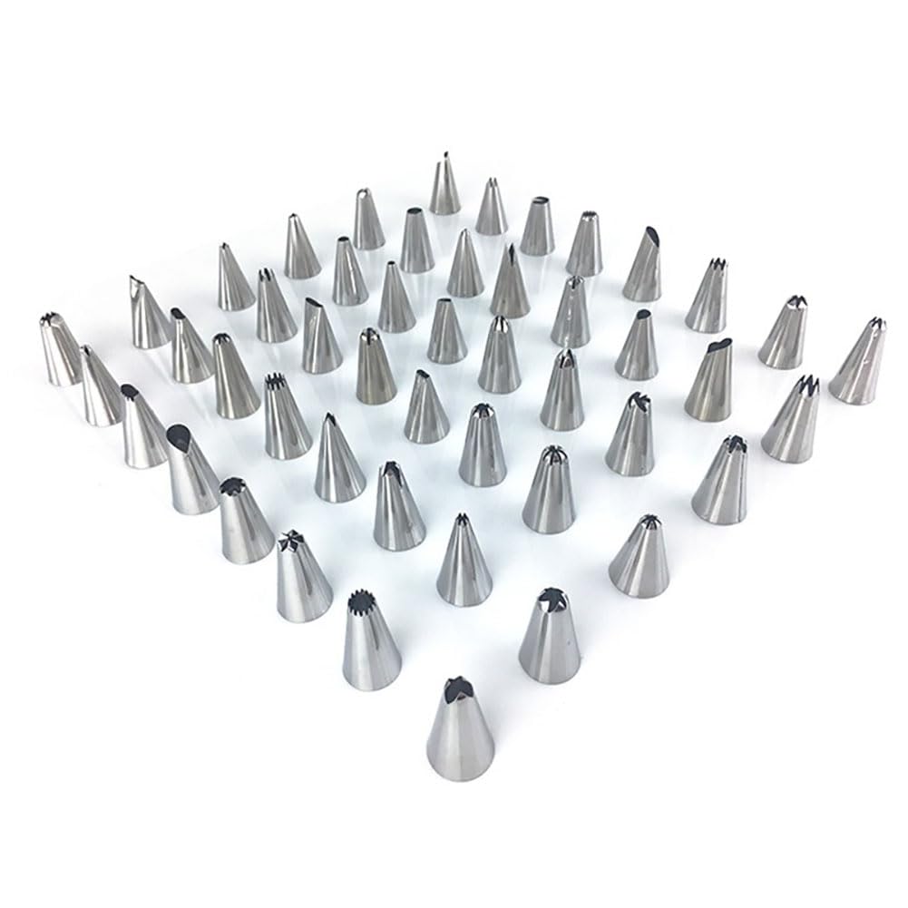 Kit De Décoration De Gâteaux De 36 Pièces Avec Plateau Tournant Pour Gâteaux - Comprend 24 Embouts De Glaçage + 2 Poches À Douille Réutilisables Et Autres Accessoires De Pâtisserie