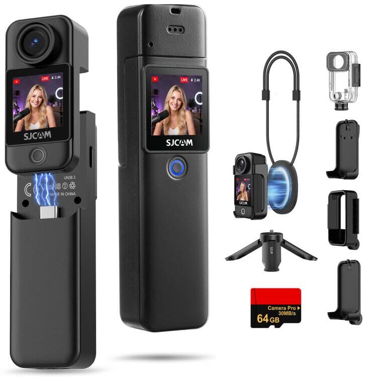 SJCAM C300 4K Pocket Vlog Action Camera Combo
