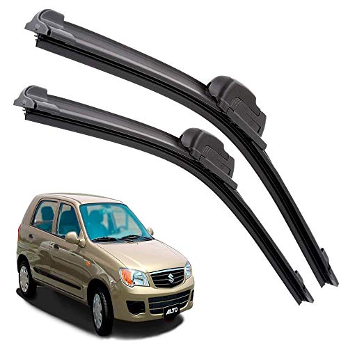 Image of Euro Care Windshield Car Wiper Blades Compatibility With Maruti Suzuki Alto (Model : 2010-2015) - Set of 2Pc (D-18,P-16)