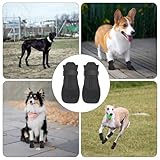 4 Stück Hundeschuhe Pfotenschutz Hunde Schuhe Outdoor atmungsaktiv Hundeschuhe Hundesocken Anti Rutsch für Füße mit Einer Breite von ca. 5,6 cm XL