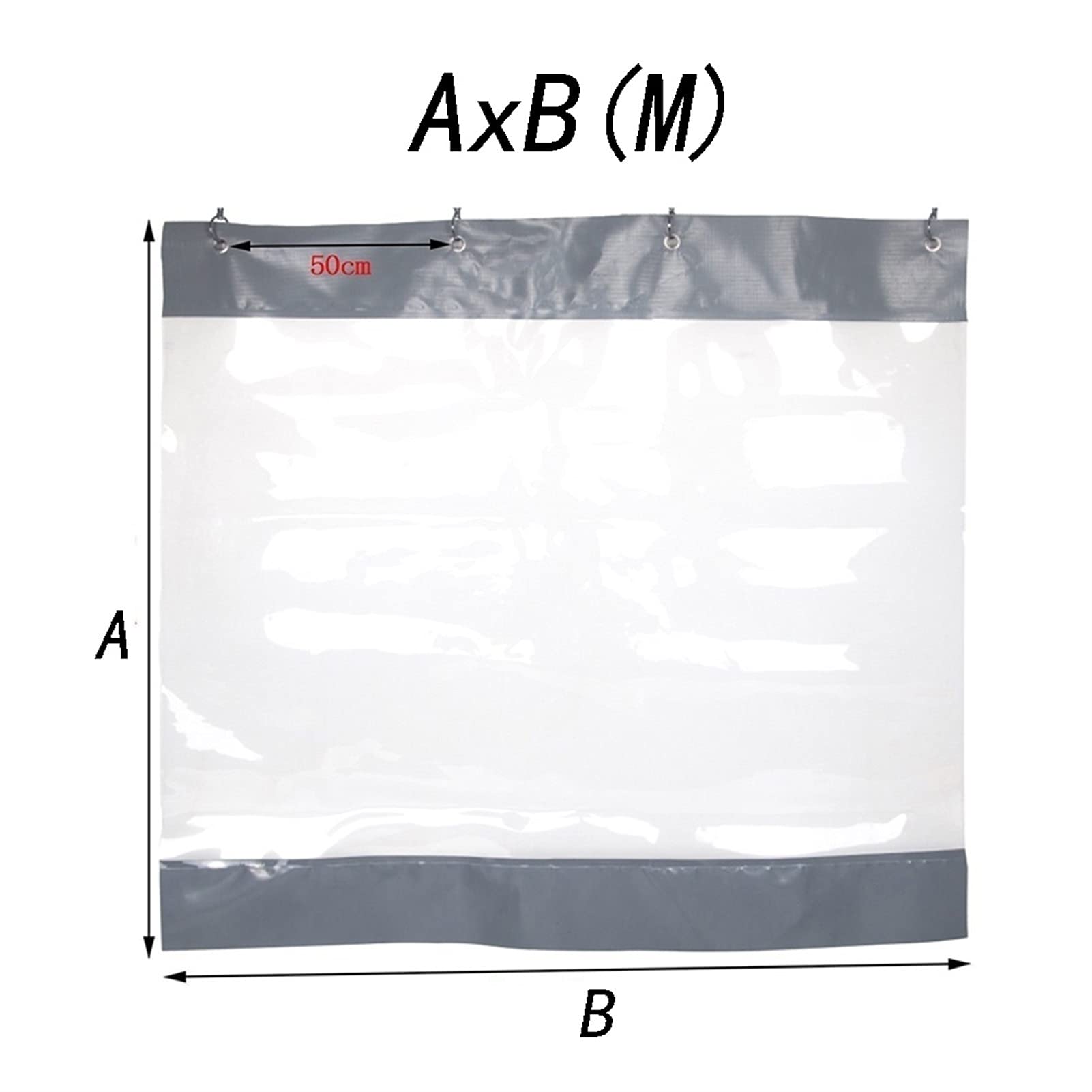 Cortinas de lona de vinilo impermeables para exteriores con hebilla para colgar, panel lateral transparente resistente para pérgola, jardín, toldos, cenador, resistente a la intemperie, con ojales