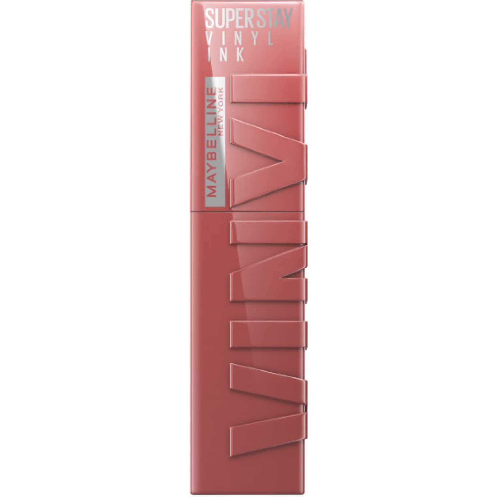 Maybelline New York SuperStay Vinyl Ink Lip Tint Bright Color 35 Cheeky + Ink Color 20 Coy Finish Luminous - Image 4