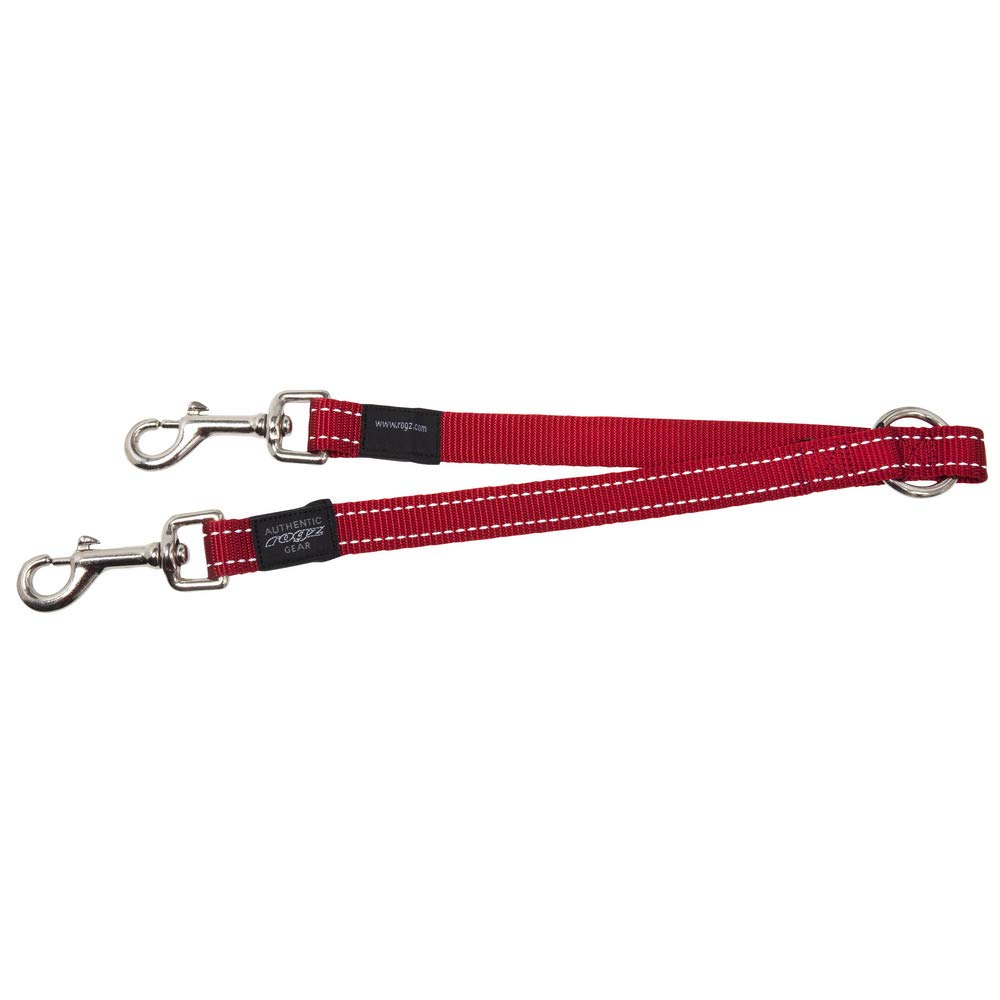 Rogz Coupleur fanblet L Rouge avec sangle nylon robuste et anneaux en acier renforcé