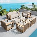 SUNSHINE VALLEY 7 Pieces Patio Furniture Set with 10" Thick Cushions