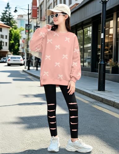 Image of Girls Clothes, Girls Outfits Tie Dye Sweatshirt Tops and Leggings Sweatpants 2 Piece Fall Winter Clothes Set 6-16T