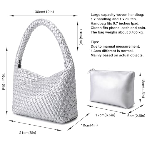 Image of Shoulder Hobo Bags for Women,Summer Beach and Travel Mini Cute Tote Bag,Soft Vegan Leather Underarm Purse for Daily | Soft Underarm Bags