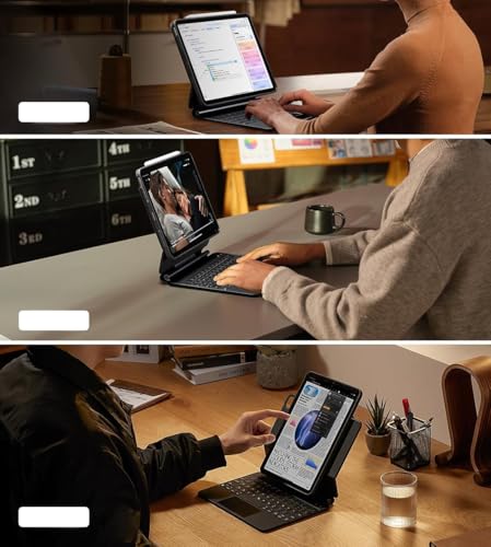 Coque clavier iPad Air 11 2024 magnétique détachable multi-angle