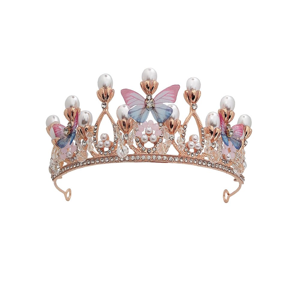 SYGA Girls Crystal Tiara Crown Women Flower Butterfly Princess Headband Gift for Wedding Prom Birthday Party Pageant Christmas Hair Accessories Costume Party Gift Present for 8-16 Years Teens Jewelery (B09Q5DBK1S) Amazon Price History, Amazon Price Tracker