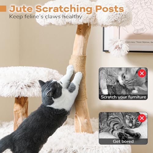 Árbol moderno para gatos PETSITE 53 pulgadas para interiores miniatura 6
