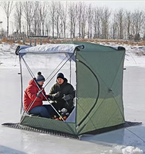 HipierFx 1-2 Person Ice Fishing Tent Insulated Ice Shanty for Winter Fishing
