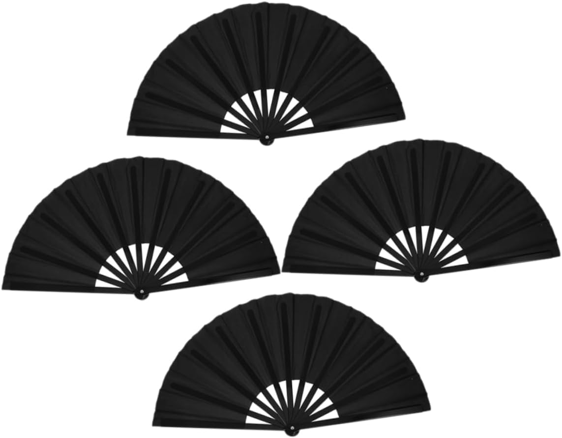 Cabilock Hand Fans Foldable Set Large Chinese Style Fans Decorative for Wedding Stage Photography Decor