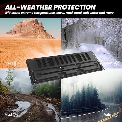 Image of LASFIT Tailgate Mat for Toyota Tundra 2007-2021 (Not Fit Drop-in Liners) | All Weather Custom Fit Easy Clean TPE Truck Tailgate Protector Liner Accessories, Truck Tailgate Mat, Black