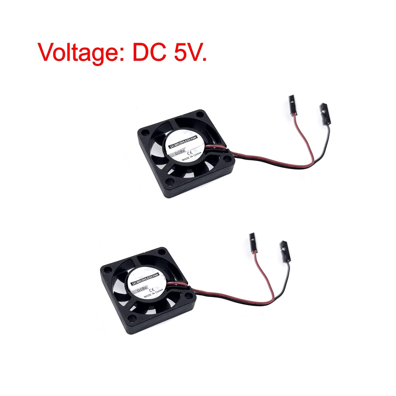 JZK 2PCS 30x30mm 2pin DC 5V mini ventola di raffreddamento silenziosa con fili 3007 piccola ventola di raffreddamento silenziosa 30mm 3cm ventola DC brushless in miniatura 5V