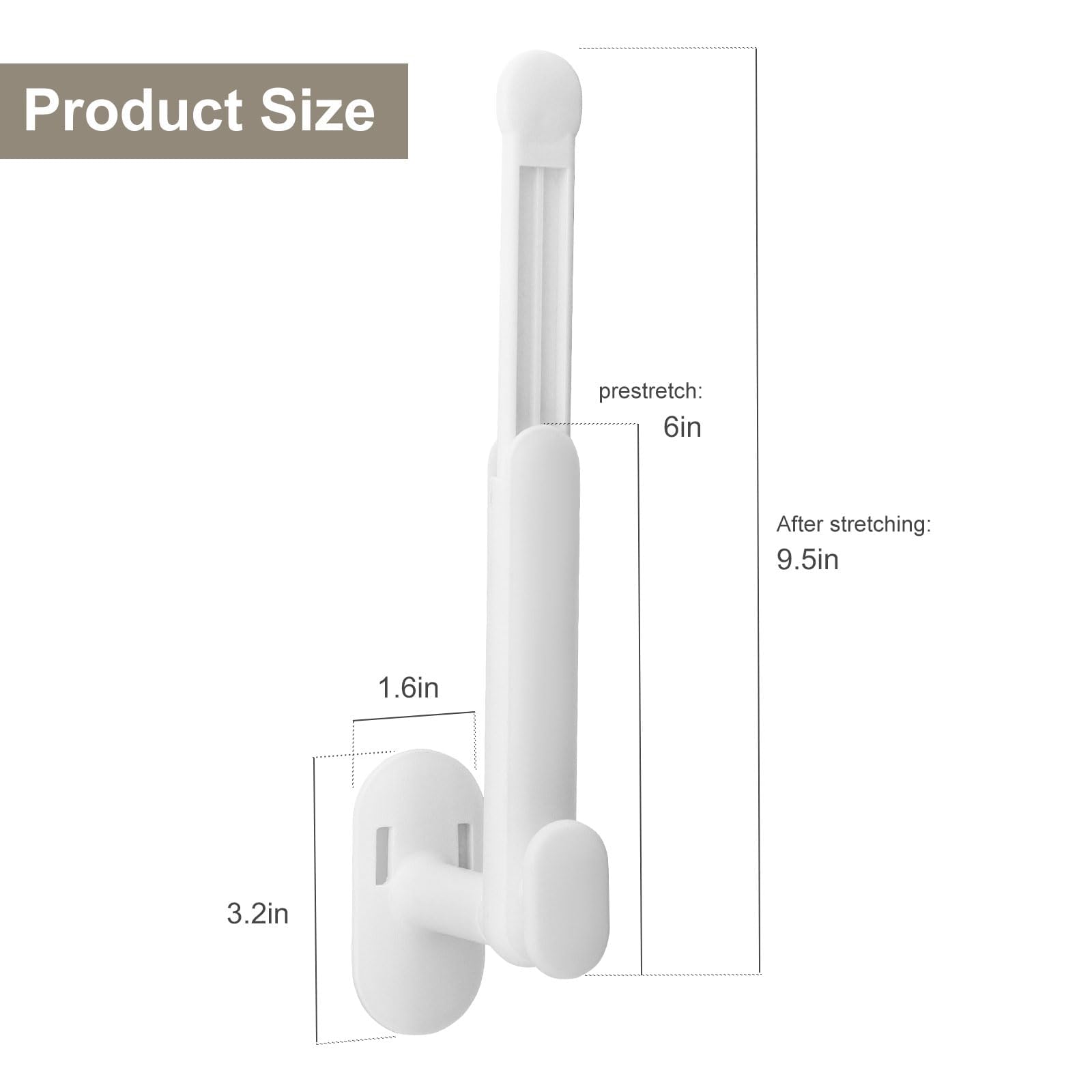 Excefore Hat Organizer for Baseball Caps, 2Pcs Metal Retractable Hat Rack for Baseball Caps,Hat Holder Organizer, Hat Hooks Can Hold More Than 15 Hats