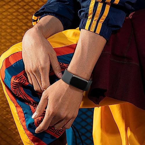 Image of 3 Pack Sport Bands Compatible with Fitbit Charge 6 Bands /Fitbit Charge 5 Bands Women Men, Classic Soft Replacement Straps Wristbands for Fitbit Charge 6 /5 Advanced Fitness & Health Tracker