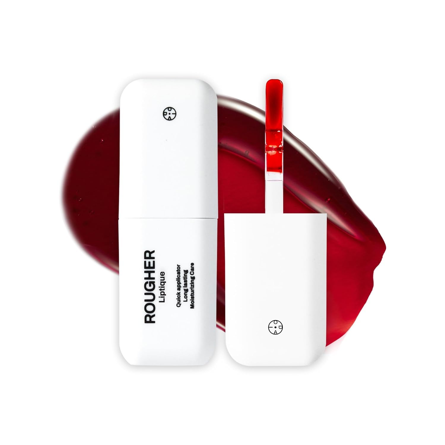 Liptique - Korean Lip Plumping Stain Peel Off - 24 Hour Long Lasting Lip Tattoo, Waterproof & Transfer Proof, Nourishing & Hydrating Lip Tint for Women (001 ROUGHER)