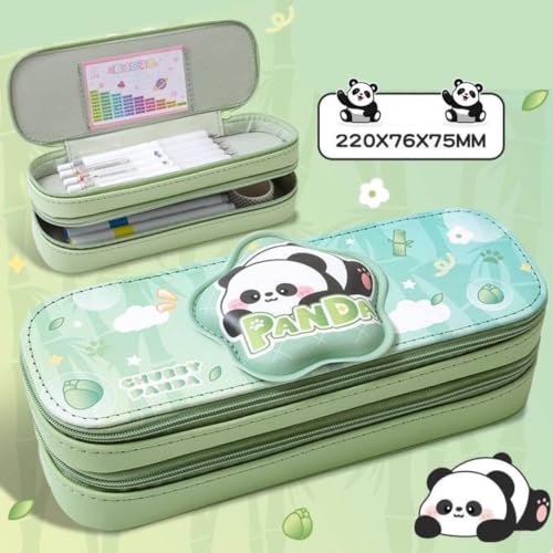 Image of Pencil Case Double Layer 3D Cute Pencil Cases Aesthetic Pencil Case for Girls Large Capacity Pen Pencil Pouch Multifunctional Stationery Organizer for School (Double Layer Cololo)