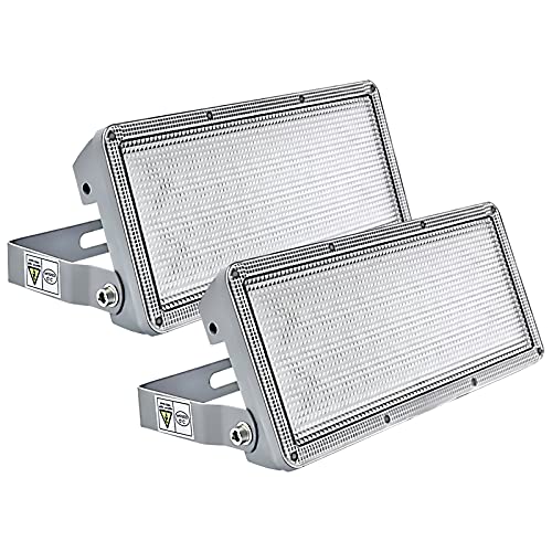 Kekeou LED Flood Light, Flood Light Outdoor 50W 2 Pack, Outdoor Flood Light 100W DIY, Super Bright, IP67, 6500K, LED Flood Lights for Yard, Garden, Porch