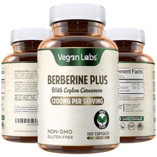 Vegan Labs Berberine HCL with Cinnamon