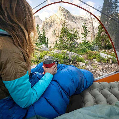 Sturme Sleeping Pad For Camping, 3.9 Inch Extra-Thick Self-Inflating Camping Mattress With Foot Pump, Compact Air Mattress Ultralight Sleeping Mat With Pillow For Backpacking, Hiking, Outdoor -Gray #TOP4