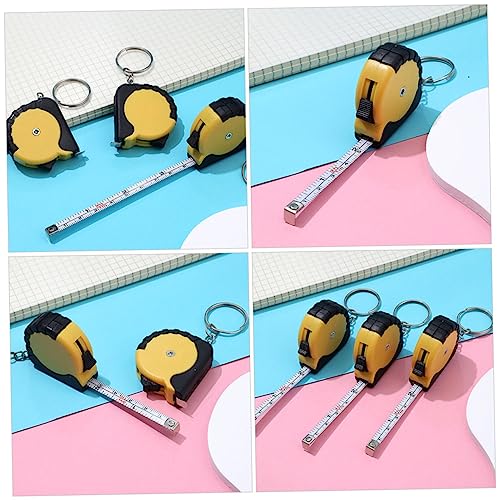 Mini cinta métrica retráctil en llavero 10 piezas miniatura 4