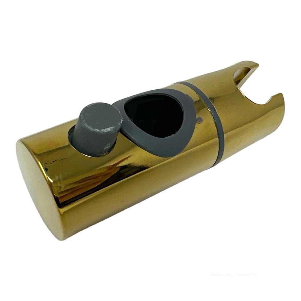 Vetrineinrete® Colonna doccia moderna saliscendi con soffione quadrata doccetta telefono e portasapone per box doccia oro