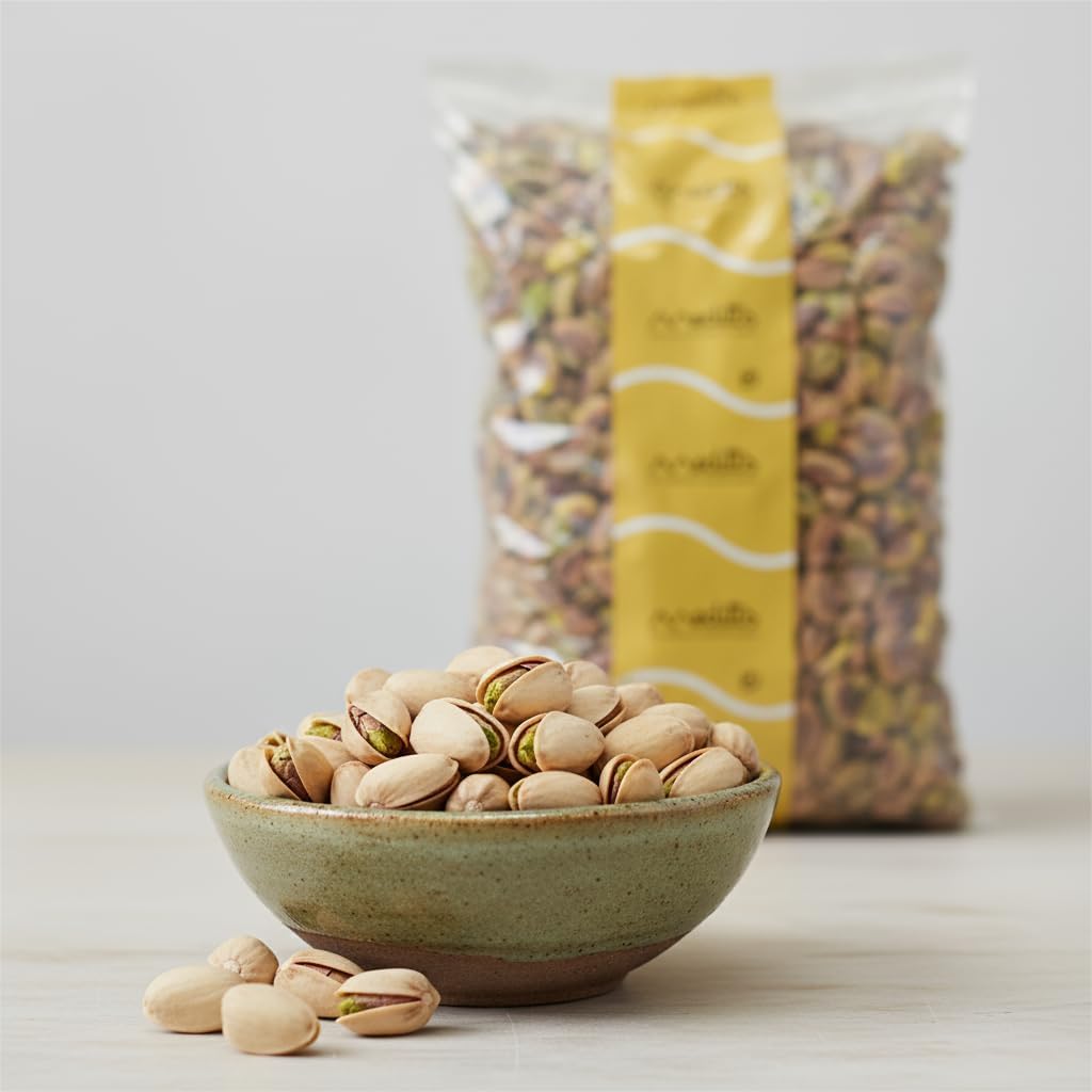 Meditts - Geröstete Pistazienkerne | 1 kg Vorratspack | Geschält & Ungesalzen zum Kochen und Backen.