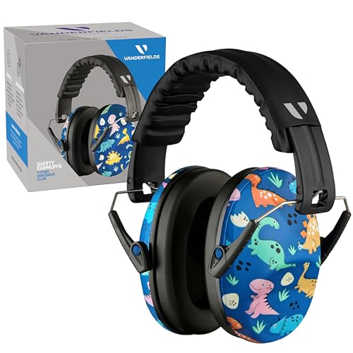 Vanderfields Hearing Protection Ear Muffs - Over 31 dB (2K Hz) Broad Noise Cancelling Sound Reduction Earmuffs for Kids 3-12