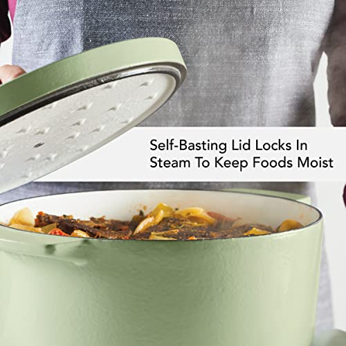 Kitchenaid Enameled Cast Iron Dutch Oven/Casserole, 6 Quart, Pistachio #TOP4