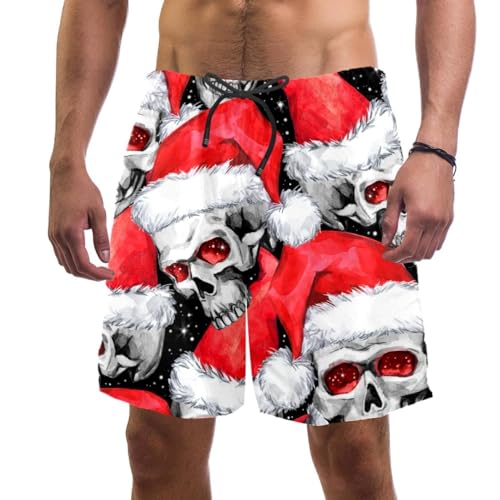 Maillot de bain séchage rapide homme motif crâne pour pool party
