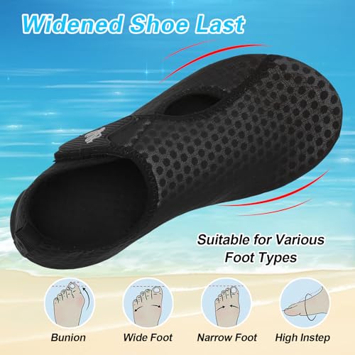 LeIsfIt Water Shoes for Women Men Wide Swim Beach Barefoot Shoes Quick Dry Aqua Socks for Pool Diving Boating River Yoga Lake Surf2