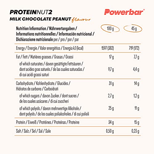 Powerbar Protein Nut2 Milk Chocolate Peanut