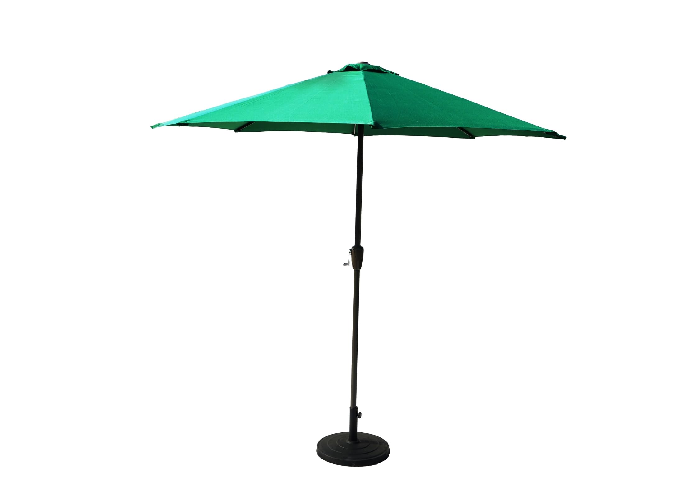 DEVOKO 9ft Outdoor Green Color Patio Umbrella Waterproof & Fade-Resistant with Centre Pole Stand - Ideal for Garden, Beach, Cafe, Poolside, Restaurant & Balcony