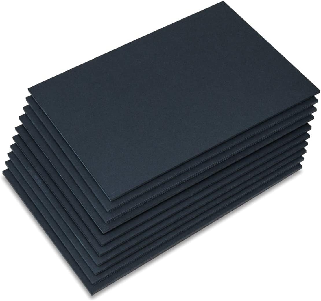 Amazon Brand – Umi 600 GSM Thick A4 Mount Board Sheets for Craft, Framing, Model Making, Craft, DIY Projects (Set of 10, Black)