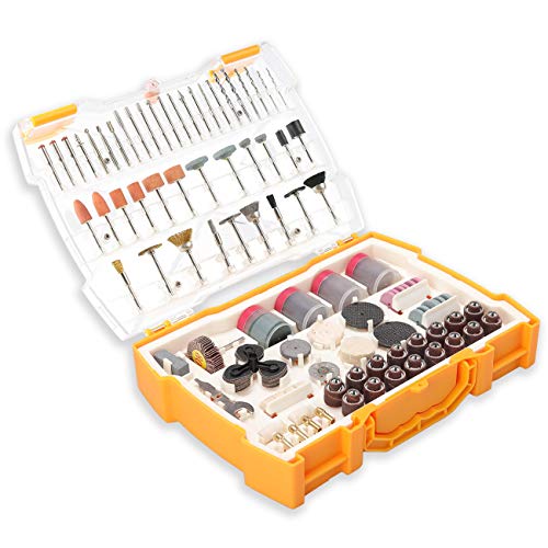 UTOOL 300pcs All-Purpose Rotary Tool Accessories Kit, Universal Fitment for DIY Woodworking, Cutting, Grinding, Sanding, Sharpening, Carving and Polishing